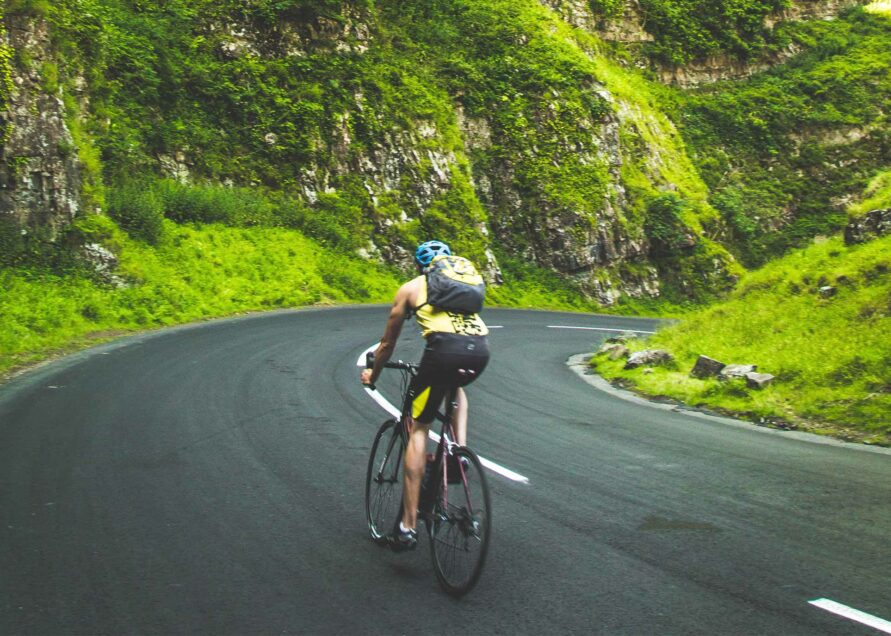 Faire du vélo à côté du camping